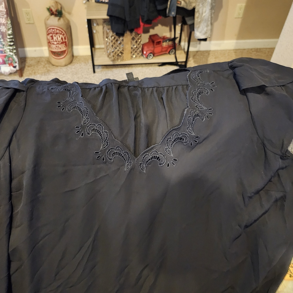 Torrid Black Top with Eyelet Detail